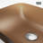 Donatello Russet Glass 18" L 13" W 4" H Rectangular Vessel Bathroom Sink-100503626