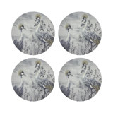 Crested Crane Pebble 16" Vinyl Placemat