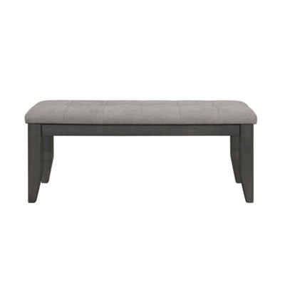 Fabric Upholstered Wood Dining Bench