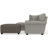 Livingston - 2Pc Sofa Chaise With Comfort Coil Seating, 40" Cocktail Ottoman And 6 Accent Pillows Included-99403312
