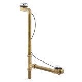 Clearflo Horizontal 1.5" Leg Tub Drain With Overflow