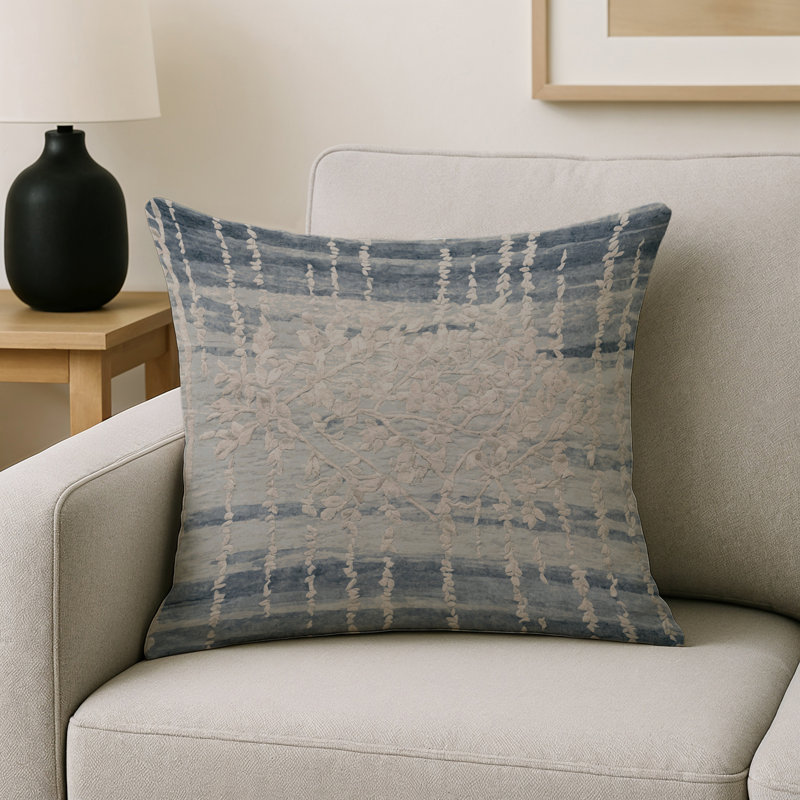 Coussin décoratif intérieur et extérieur Modern, Carré 16 po, Taupe / gris / gris anthracite géométrique