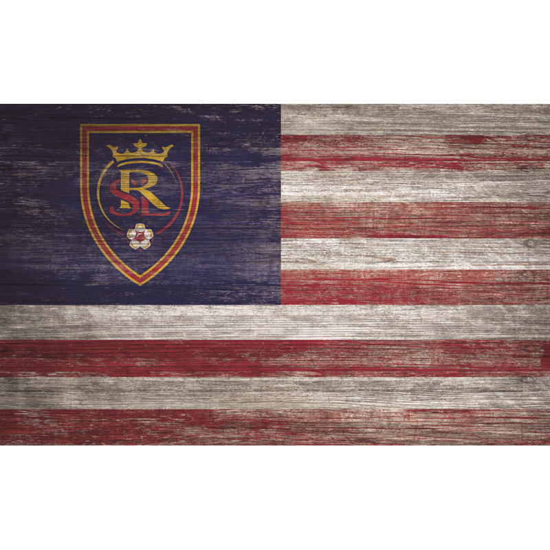Décoration murale drapeau vieilli, Real Salt Lake