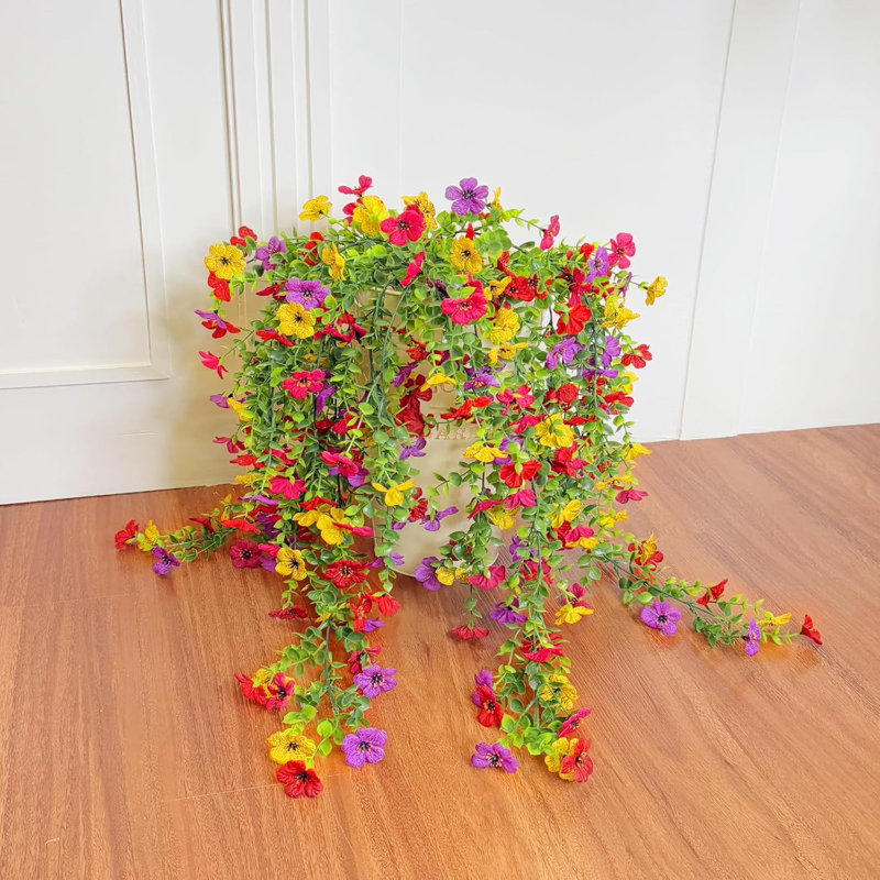 4 pièces de fleurs artificielles pour l'extérieur