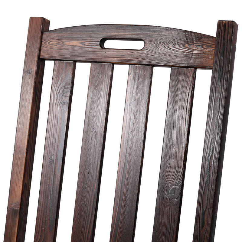 Chaise berçante surdimensionnée brune avec siège large et dossier haut, décoration intérieure et extérieure, chaise berçante confortable, surdimensionnée, assise, compatibilité, lisse