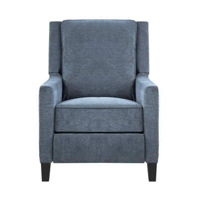 Fauteuil inclinable à pression, bleu
