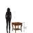Hekman European Legacy Square End Table, Macadamia Finish