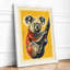 Koala on Branch Modern - Framed Print-76107807-76107806
