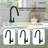  Pull Down Sprayer Kitchen Sink Faucet, Single Handle Kitchen Faucet with LED Light Base-102806758