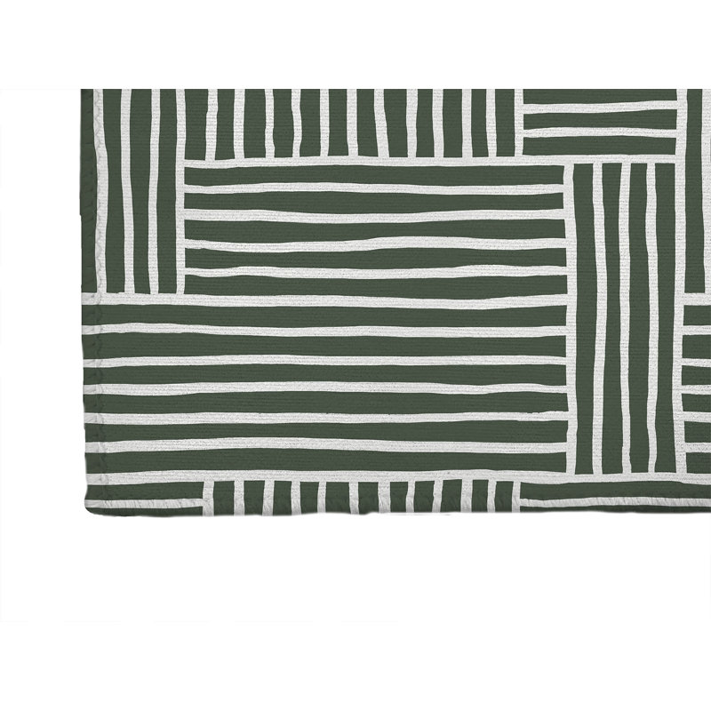 Grid Puz Kids Play Mat, Rectangle 36" x 60", Chimichurri/Green