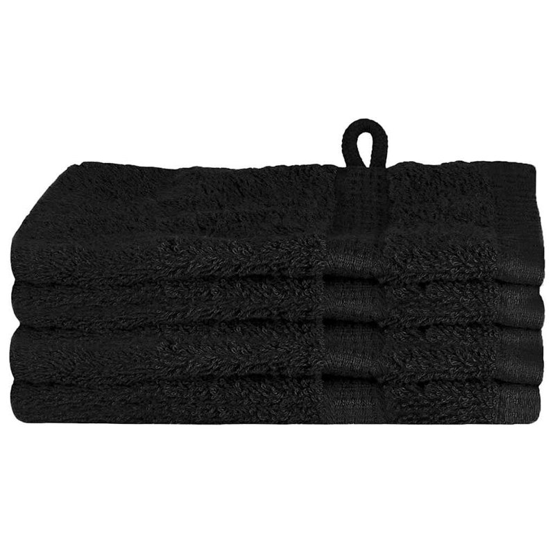 Washcloths Cotton, Black