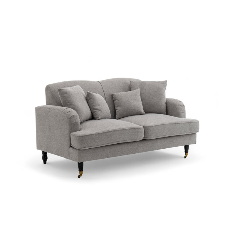 Penermon 150Cm Roll Arms Sofa, Montreal Grey, 2