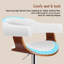 Upholstered Adjustable Height Counter Stool with Solid Wood Frame