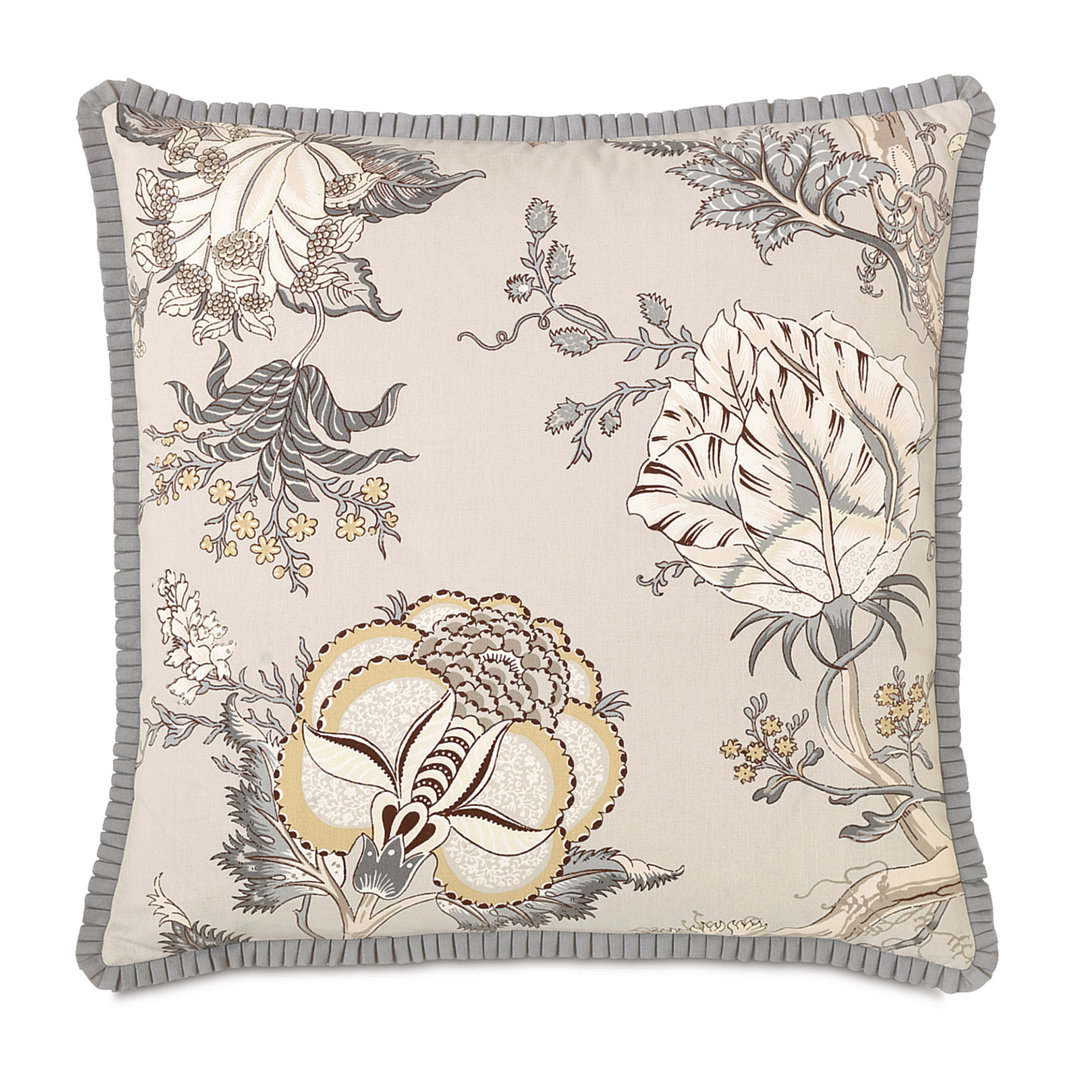 Edith Fringed Cotton Throw Pillow Eastern Accents
