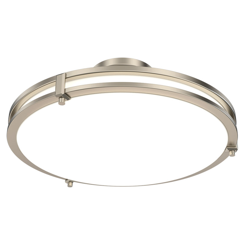 Doneshia Acrylic LED Semi Flush Mount, Nickel