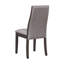 Ensemble de 2 chaises de salle à manger rembourrées en tissu espresso-432079941