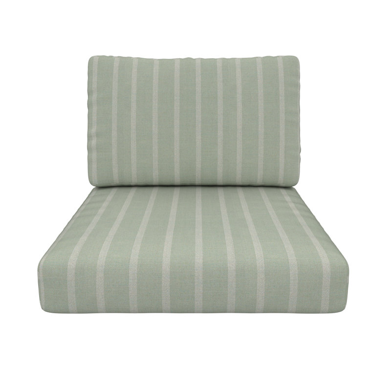 Amala Sunbrella® Outdoor Lounge Chair Seat/Back Cushion, Sunbrella Unwind Rainwashed