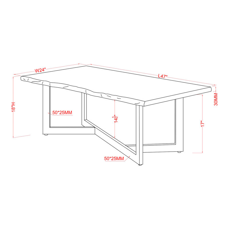 Ensemble de tables basses 2 pièces Kevion