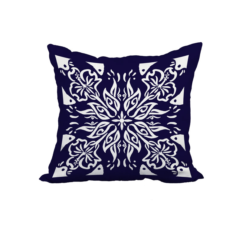 Housse de coussin cubique et insert, 18 po x 18 po, Bleu marine