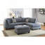 3 pièces Canapé modulaire gris et gris-337265579