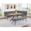 Donne Corner Dining Bench L Shape, Metal Legs, 84 Inch-108977260