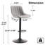 Tabourets de bar pivotants à hauteur réglable Modern-466486063