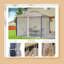 Pavillon de jardin extérieur en acier galvanisé, 10 x 10 pi, auvent double avec moustiquaire pour patio, jardin, cour arrière