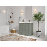 Alys 36'' Single Bathroom Vanity with Quartz Top