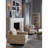 Brass Ripple Torchiere Sconce