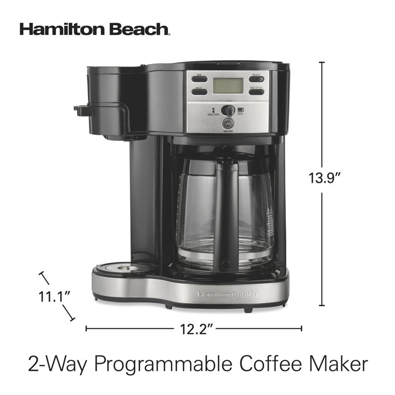 Hamilton Beach® 2-way Programmable Coffee Maker, Black