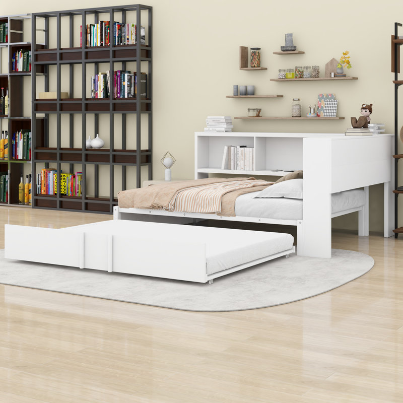 Lit de jour avec couchette, Blanc