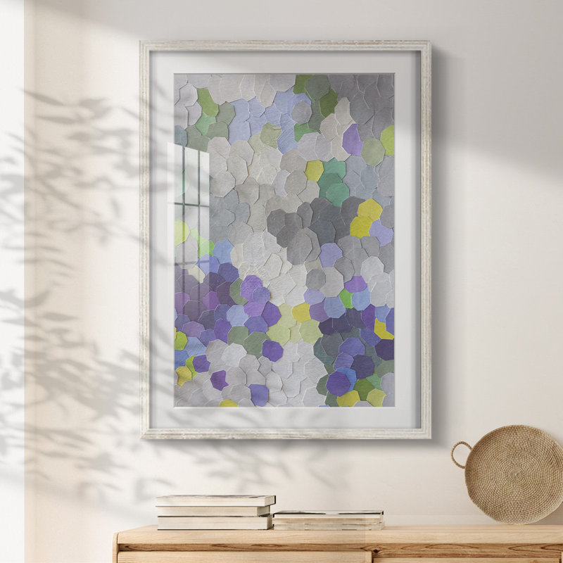 Un jardin en Provence - reproduction encadrée, H 28,5 po x l 20,5 po, Blanc