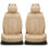 Housses de siège avant de la série Voris avec appui-tête, compatibles avec les coussins gonflables, trous d'ouverture réservés, ajustement universel pour les voitures