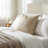 Delicate Waves Reversible Throw Pillow