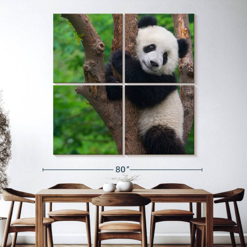 Brampt Adorable Panda, 74" H x 74" W