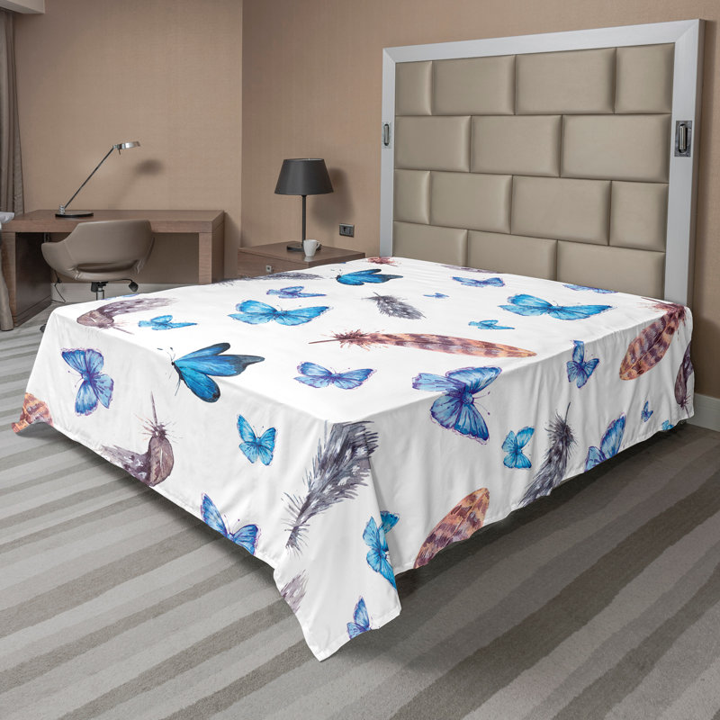 Drap-housse Ambesonne, Drap plat pour très grand lit californien