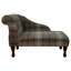 Brown Tartan Mini Chaise Longue