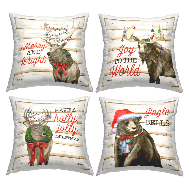  Striped Polyester Throw Pillow
