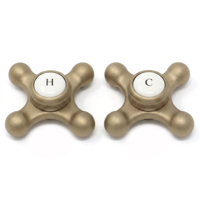 Poignées de température à point de croix avec bouton (P0220) par Strom Living