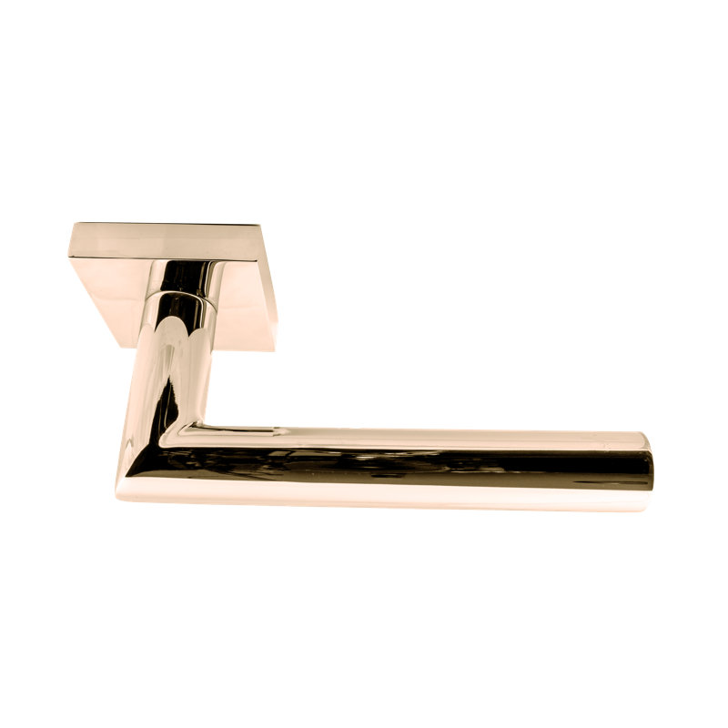 Privacy Door Lever Set, Polished Stainless Steel, 2.75"