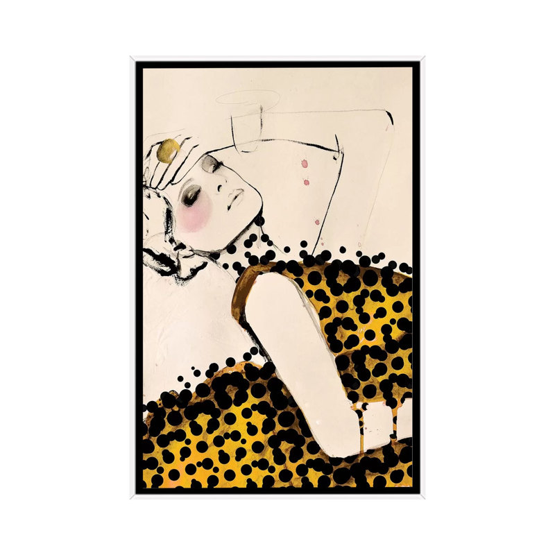 Current by Leigh Viner - Print on Canvas, 66.04 cm H x 45.72 cm W, White Framed Canvas
