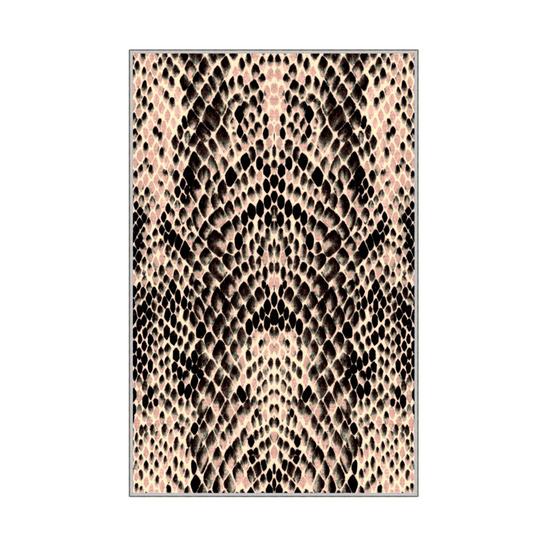Elegant Hall Carpet, 3D Digital Print Design, 3.9 x 4.9 ft | 100% Polyester, Antibacterial, Non-Slip PVC Dot Underside, Pile Height: 0.04 in, Machine Washable, Perfect for Living Room & Entryway Decor