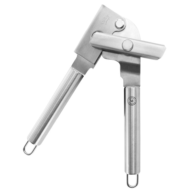 1pc Stainless Steel Effortless Can Opener With Non-slip Handle