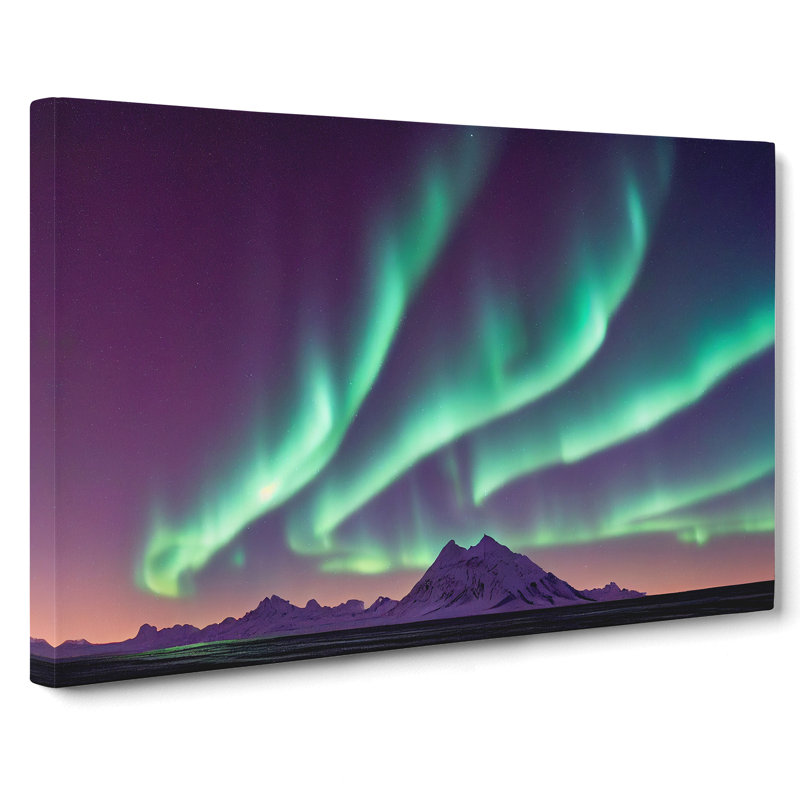 Fascinating Northern Lights - Wrapped Canvas, 35cm H x 50cm W x 3cm D