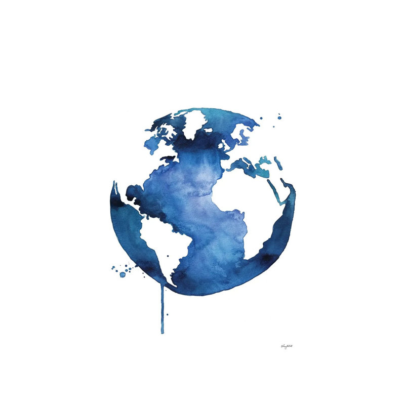 Earth Day 1 Piece Wrapped Canvas Painting, 101.6cm H x 66.04cm W x 1.91cm D