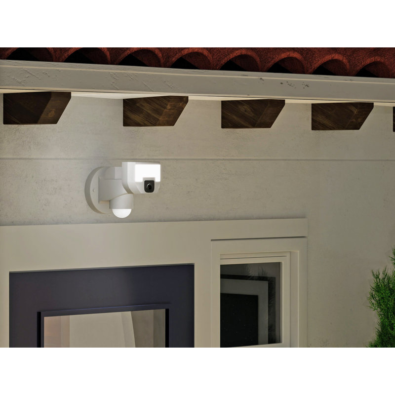 Smart 1 - Head LED Hardwired Dusk to Dawn Outdoor Security Flood Light with Motion Sensor, Black