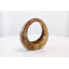 Sculpture brune en teck