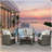 4-Piece All Weather Wicker Patio Conversation Set with Gray Cushions and Glass Table-1209945676
