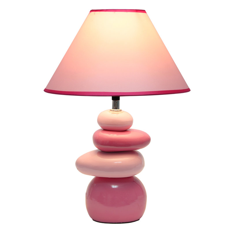 Ceramic Table Lamp, Gray, No
