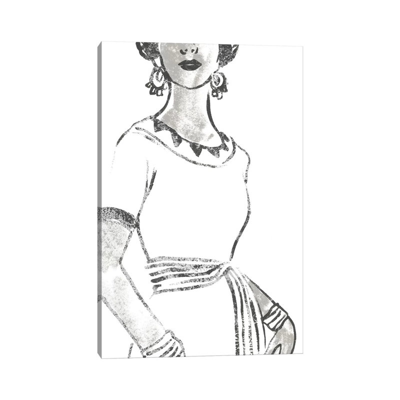 Fashion Plate Power I by June Erica Vess - Wrapped Canvas Gallery-Wrapped Canvas Giclée, 152.5 cm H x 101.5 cm W